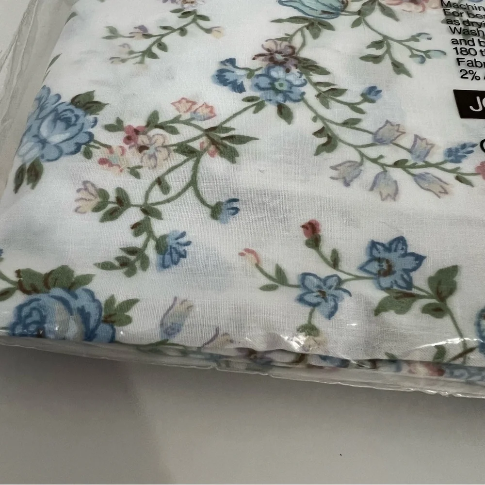 NEW Vintage JC Penney Percale Twin Size Floral Fitted Sheet Permanent Press